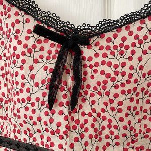 Anthropologie Cherry Bustier top